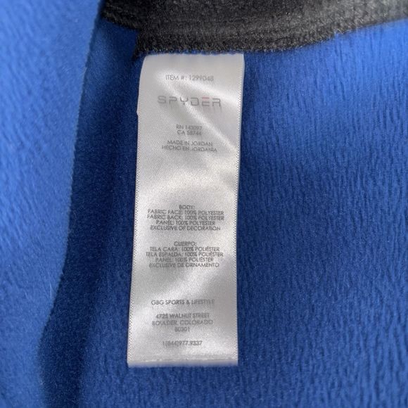 Spyder Men’s XL Blue Outbound 1/2 Zip Long Sleeve Pullover  Jacket - Picture 7 of 15